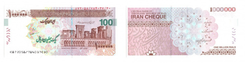 Iran, 1.000.000 rial 2008 Egzemplarz w emisyjnym stanie zachowania.

Grade: UN...