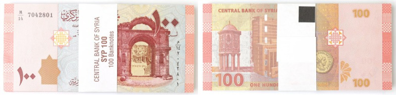 Syria, Paczka bankowa 100 funtów 2019 
Grade: UNC