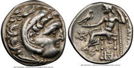 MACEDONIAN KINGDOM. Alexander III the Great (336-323 BC). AR drachm (17mm, 11h). NGC Choice VF. Posthumous issue of Colophon, ca. 319-310 BC. Head of ...
