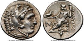 MACEDONIAN KINGDOM. Alexander III the Great (336-323 BC). AR drachm (17mm, 1h). NGC Choice VF. Lifetime issue of Sardes, ca. 334-323 BC. Head of Herac...