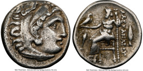 MACEDONIAN KINGDOM. Alexander III the Great (336-323 BC). AR drachm (18mm, 11h). NGC VF. Posthumous issue of Colophon, ca. 323-319 BC. Head of Heracle...