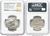 MACEDON UNDER ROME. First Meris. Ca. 167-148 BC. AR tetradrachm (32mm, 16.94 gm, 12h). NGC Choice XF 4/5 - 5/5. Diademed, draped bust of Artemis right...