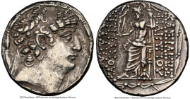 SELEUCID KINGDOM. Philip I Philadelphus (ca. 95/4-76/5 BC). AR tetradrachm (25mm, 12h). NGC Choice XF, light marks. Antioch on the Orontes, ca. 88-87 ...