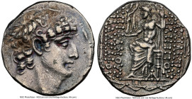 SELEUCID KINGDOM. Philip I Philadelphus (ca. 95/4-76/5 BC). AR tetradrachm (25mm, 11h). NGC XF. Antioch on the Orontes, after 88/7 BC. Diademed head o...
