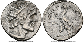 PTOLEMAIC EGYPT. Ptolemy VIII Euergetes II (Physcon) (170-116 BC). AR stater or tetradrachm (26mm, 12h). NGC VF, marks. Citium, Dated Regnal Year 36 (...