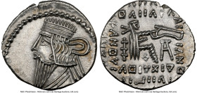 PARTHIAN KINGDOM. Pacorus I (ca. AD 78-120). AR drachm (19mm, 3.14 gm, 12h). NGC MS 5/5 - 3/5, brushed. Ecbatana. Diademed, draped bust of Pacorus I l...
