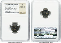 GAUL. Uncertain mint. Ca. late 1st century BC. AE quadrans (16mm, 1.87 gm, 7h). NGC XF 4/5 - 4/5. Titus Pompeius, son of Sextus, magistrate. SEX F, ba...