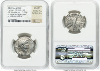 CILICIA. Aegeae. Hadrian (AD 117-138). AR tetradrachm (25mm, 13.25 gm, 7h). NGC Choice VF 4/5 - 3/5. Dated Year 179 (AD 132/3). ΑΥΤΟΚΡ ΚΑΙΣ ΤΡΑΙΑ ΑΔΡΙ...