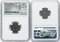 Constantius II, as Caesar (AD 337-361). AE3 or BI nummus (18mm, 4.01 gm, 5h). NGC MS 5/5 - 4/5. Trier, 2nd officina, AD 327-328. FL IVL CONSTANTIVS NO...