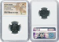 Julian II (AD 360-363). AE3 or nummus (19mm, 3.50 gm, 5h). NGC MS 5/5 - 5/5. Constantinople, 4th officina, AD 361-363. D N FL CL IVLI-ANVS P F AVG, he...