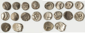 ANCIENT LOTS. Celtic. Gaul. Ca. mid 1st century BC. Lot of ten (10) AR quinarii. Fine-XF. Includes: Ten AR quinarii, various types. Total of ten (10) ...
