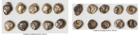 ANCIENT LOTS. Greek. Ionia. Phocaea. Ca. late 6th-early 5th centuries BC. Lot of ten (10) AR diobols or hemidrachms. Fine-VF. Includes: Ten Ionian dio...