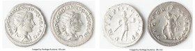 ANCIENT LOTS. Roman Imperial. Gordian III (AD 238-244). Lot of two (2) AR antoniniani. VF-Choice VF. Includes: Two AR antoniniani of Gordian III, diff...