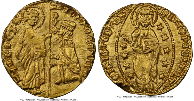 Venice. Tomaso Mocenigo Mocenigo gold Ducat ND (1414-1423) MS62 NGC, Fr-1231. 3....