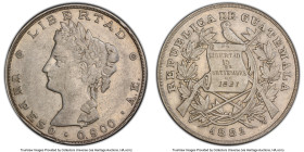 3-Piece Lot of Certified Assorted Issues PCGS, 1) Guatemala: Republic Peso 1882-A.E. - XF Details (Cleaned), Guatemala City mint, KM208 2) Nicaragua: ...