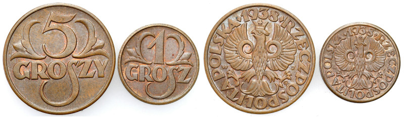 Poland - Unique collection of penny coins 1935-1939
 POLSKA / POLAND / POLEN / ...