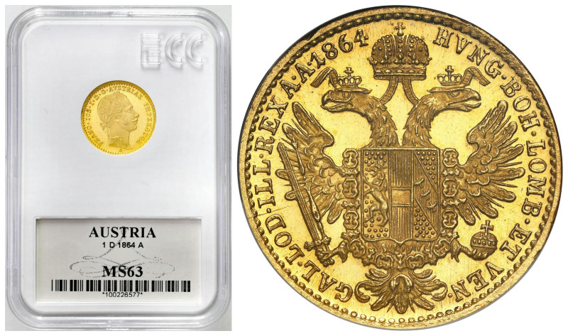 Austria
Austria, Franz Joseph I (18481916). Ducat 1864 A, Vienna - BEAUTIFUL 
...