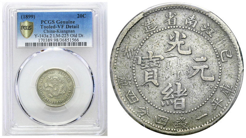 China
China, Kiangnan. 20 cents undated (1899). PCGS VF - UNLISTED - RARE 

W...