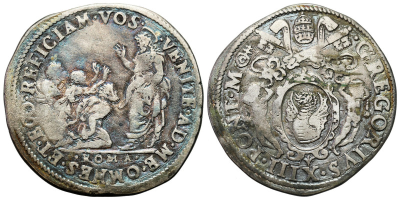 Italy / Vatican
Italy, Vatican City. Gregorio XIII (1572-1585) Testone undated ...