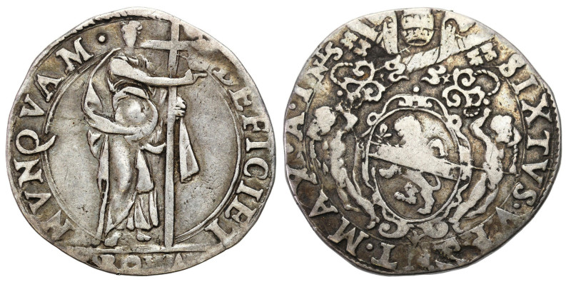 Italy / Vatican
Italy, Vatican City. Sixtvs V. (1585-1590). testone 

Wiekowa...