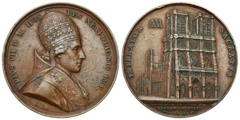 Italy / Vatican
Vatican Medal 1804 Pope Pius VII 

Aw.: Popiersie papieża w p...