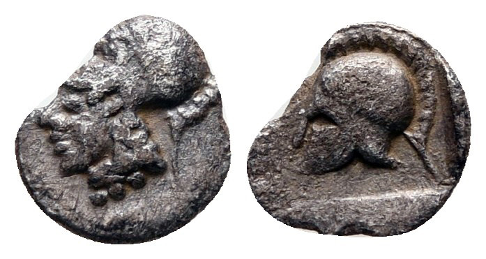 Thraco-Macedonian Tribes. Derrones(?) circa 500-400 BC. 
Hemiobol AR

7 mm, 0...