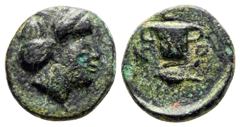 Kings of Thrace. Odrysian. Kersebleptes 359-340 BC. 
Bronze Æ

12 mm, 1,41 g...