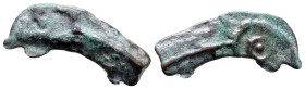Scythia. Olbia circa 437-410 BC. Cast dolphin Æ