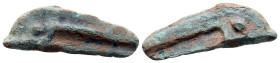 Scythia. Olbia circa 437-410 BC. Cast dolphin Æ
