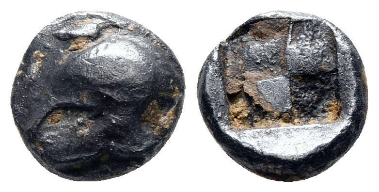 Ionia. Uncertain mint circa 500-400 BC. 
Obol AR

7 mm, 0,74 g



Very Fi...