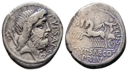 M. Aemilius Scaurus and P. Plautius Hypsaeus 58 BC. Rome. Denarius AR