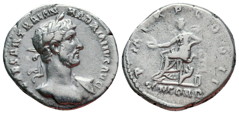 Hadrian AD 117-138. Rome
Denarius AR

18 mm, 3,26 g



Very Fine