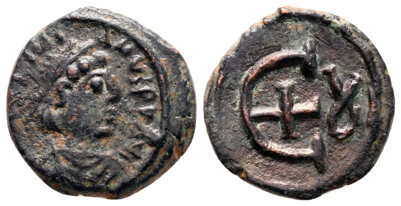 Justinian I AD 527-565. Antioch
Pentanummium Æ

15 mm, ,35 g



Very Fine...