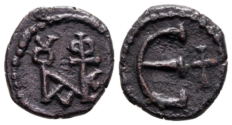 Justin II AD 565-578. Antioch
Pentanummium Æ

13 mm, 1,60 g



Very Fine