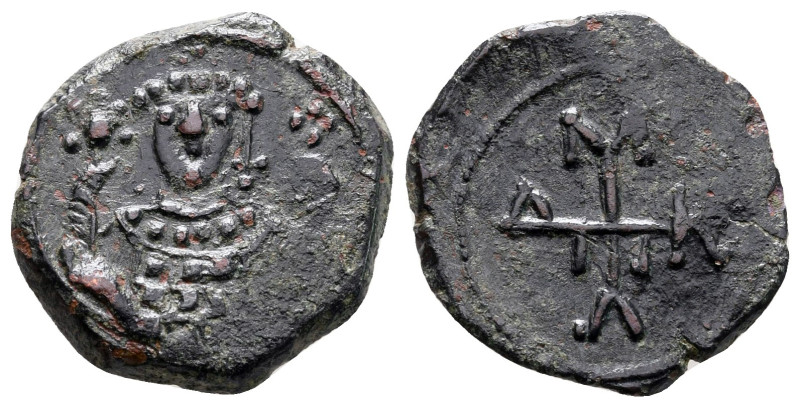 Manuel I Comnenus AD 1143-1180. Uncertain mint
Half Tetarteron Æ

18 mm, 2,16...