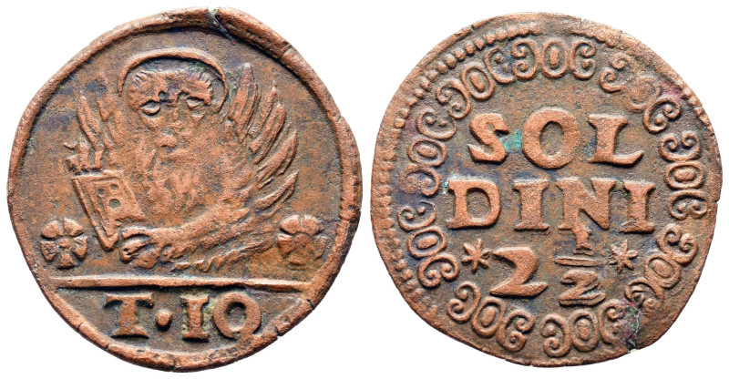 Italy. Venice AD 1611-1615. 
2 1/2 Soldini

27 mm, 3,70 g



Very Fine