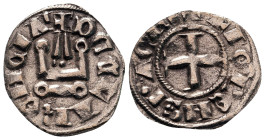 Principality of Achaea. Florent AD 1289-1297. Denier Tournois BI