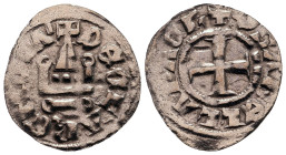 Principality of Achaea. Isabelle de Villehardouin AD 1297-1301. Denier Tournois BI