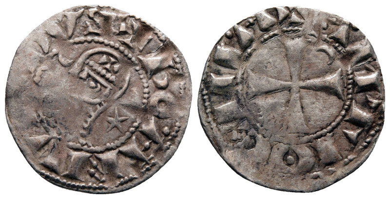 Principality of Antioch. Antioch. Bohemond III AD 1163-1201. 
Denier AR

18 m...