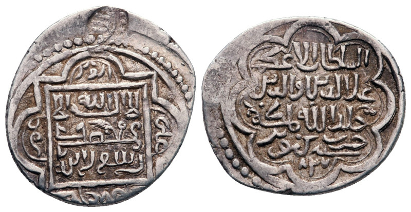 Persia (Post-Mongol). Eretnids . 
Dirham AR 

19 mm, 1,66 g



Very Fine