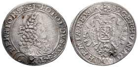 Austria. Leopold I of Habsburg AD 1657-1705. 6 Kreuzer AR