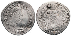 Austria. Leopold I of Habsburg AD 1657-1705. 6 Kreuzer AR