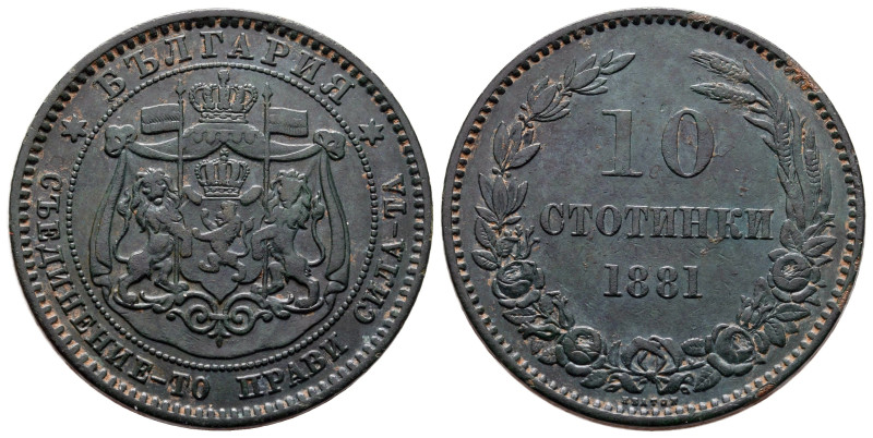 Bulgaria. AD 1881.
10 Stotinki

30 mm, 9,29 g



Very Fine