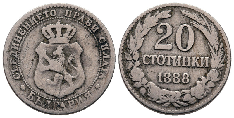 Bulgaria. AD 1888.
20 Stotinki

21 mm, 4,84 g



Nearly Very Fine