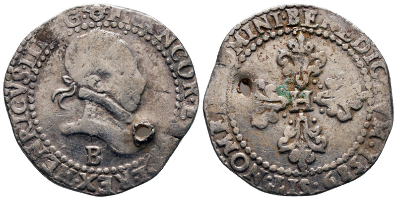 France. Rouen. Henri III AD 1574-1589.
Demi-Franc AR

28 mm, 6,90 g



Ne...