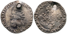 France. Saint-André de Villeneuve-lès-Avignon. Henri IV AD 1589-1610. Demi-franc AR