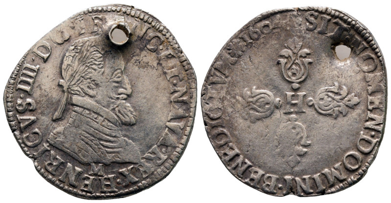 France. Toulouse. Henri IV AD 1589-1610.
Demi-Franc AR

30 mm, 6,95 g



...