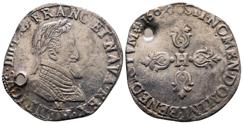 France. Toulouse. Henri IV AD 1589-1610.
Demi-Franc AR

30 mm, 7,02 g



...