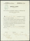 700 Reales (Empréstito Forzoso endosable). 10 de Noviembre de 1874. Emitido por el Ayuntamiento de Durango (Vizcaya) para el sufragio de la III Guerra...