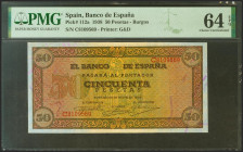 50 Pesetas. 20 de Mayo de 1938. Serie C. (Edifil 2021: 431a, Pick: 112a). Apresto original. SC. Encapsulado PMG64EPQ.
